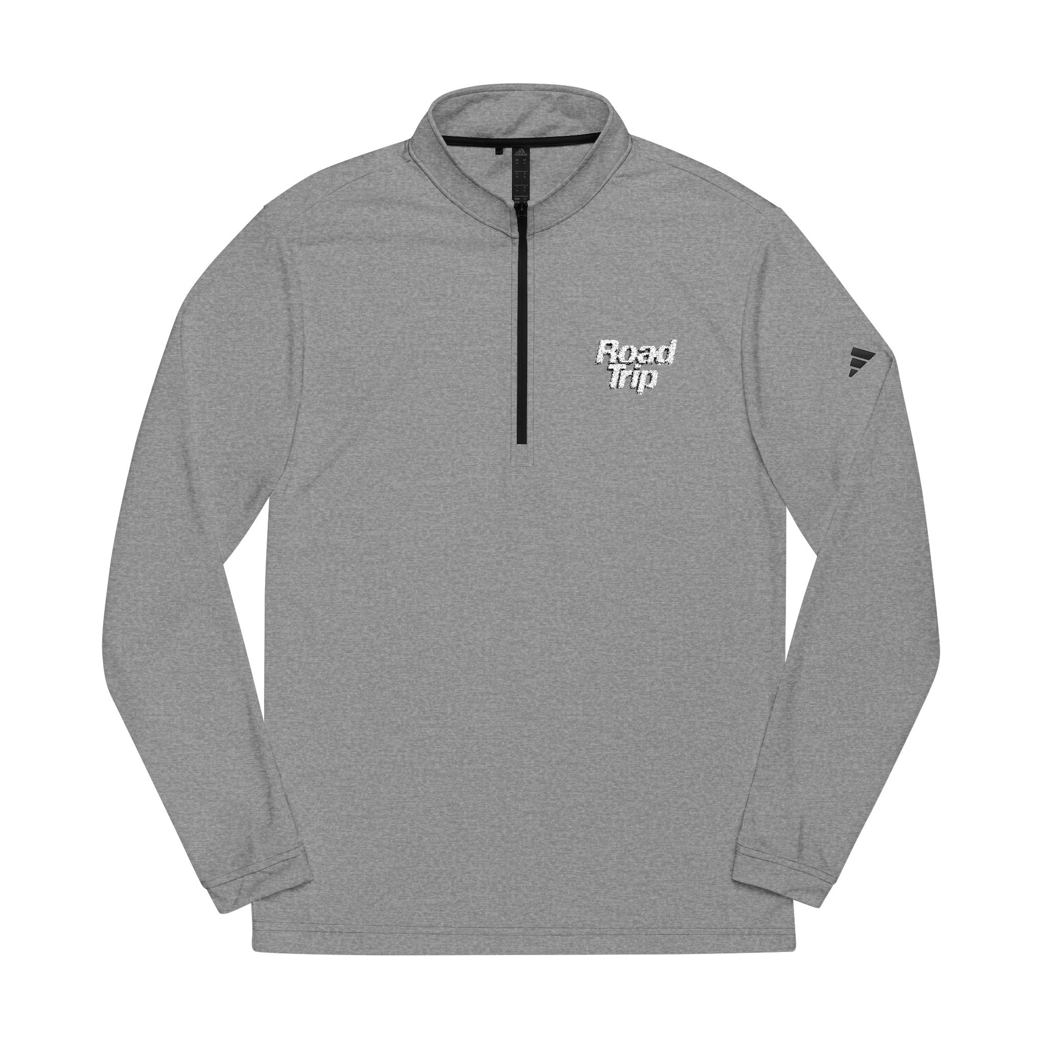 Adidas x Road Trip Embroidered Quarter-Zip (Grey)