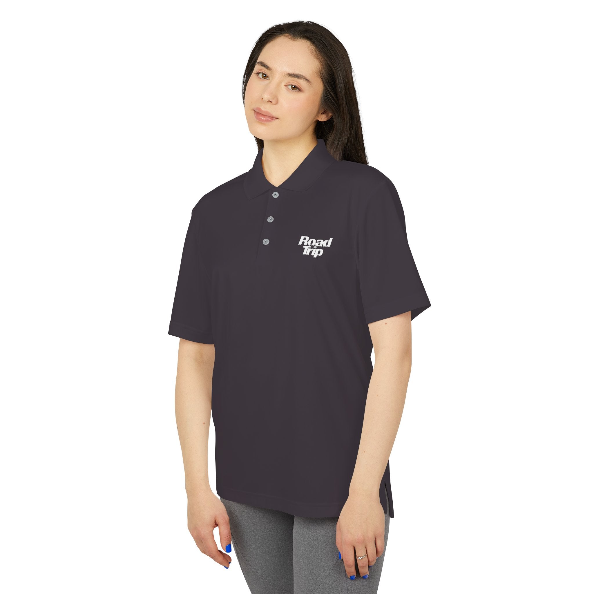 Adidas x Road Trip Embroidered Polo (Black)