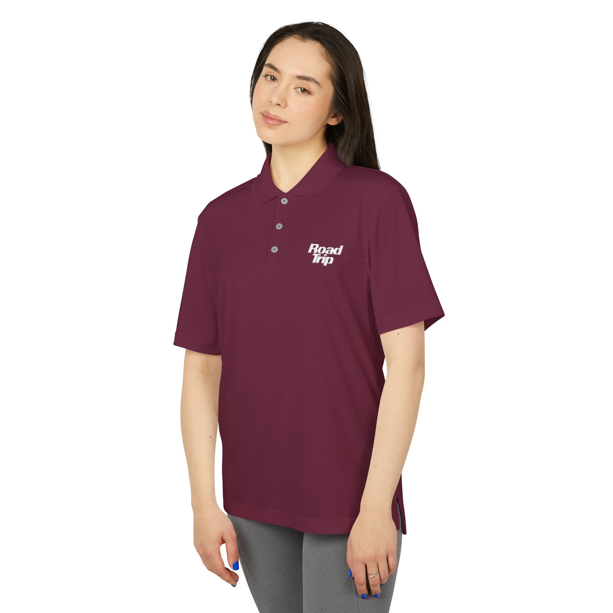 Adidas x Road Trip Embroidered Polo (Maroon)