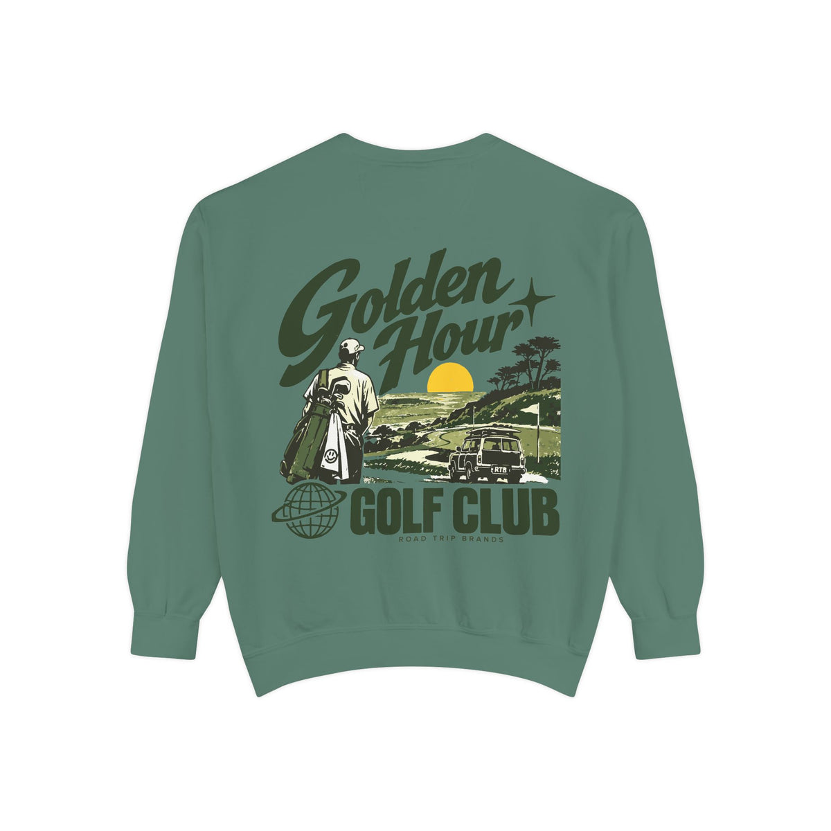 The Golden Hour Golf Club Crewneck in Cypress