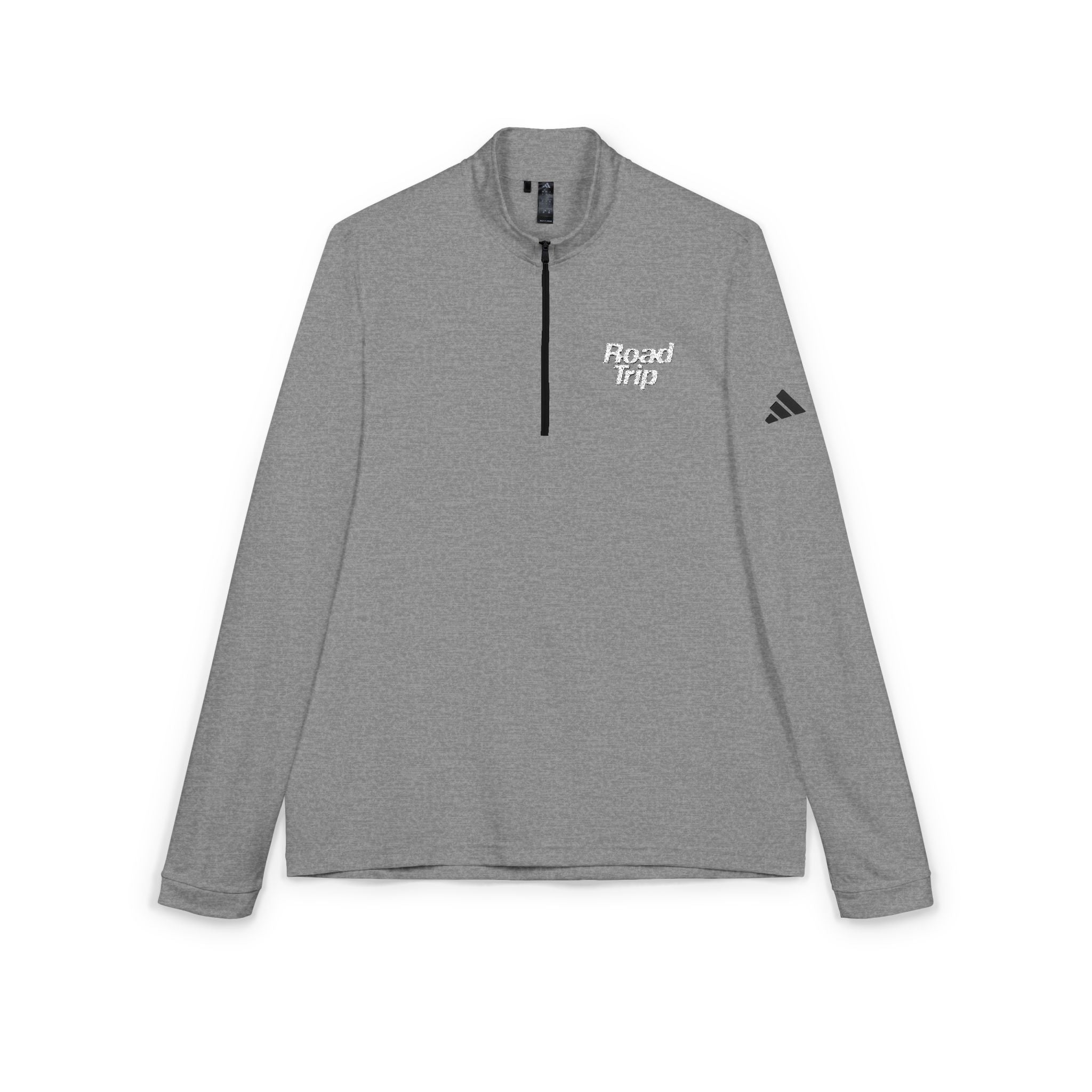 Adidas x Road Trip Embroidered Quarter-Zip (Grey)