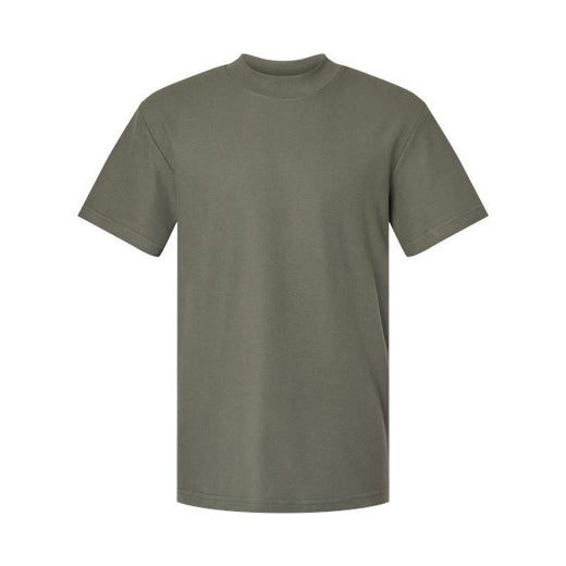 Golf Trip Back-Only Print Mockneck Tee (Olive)