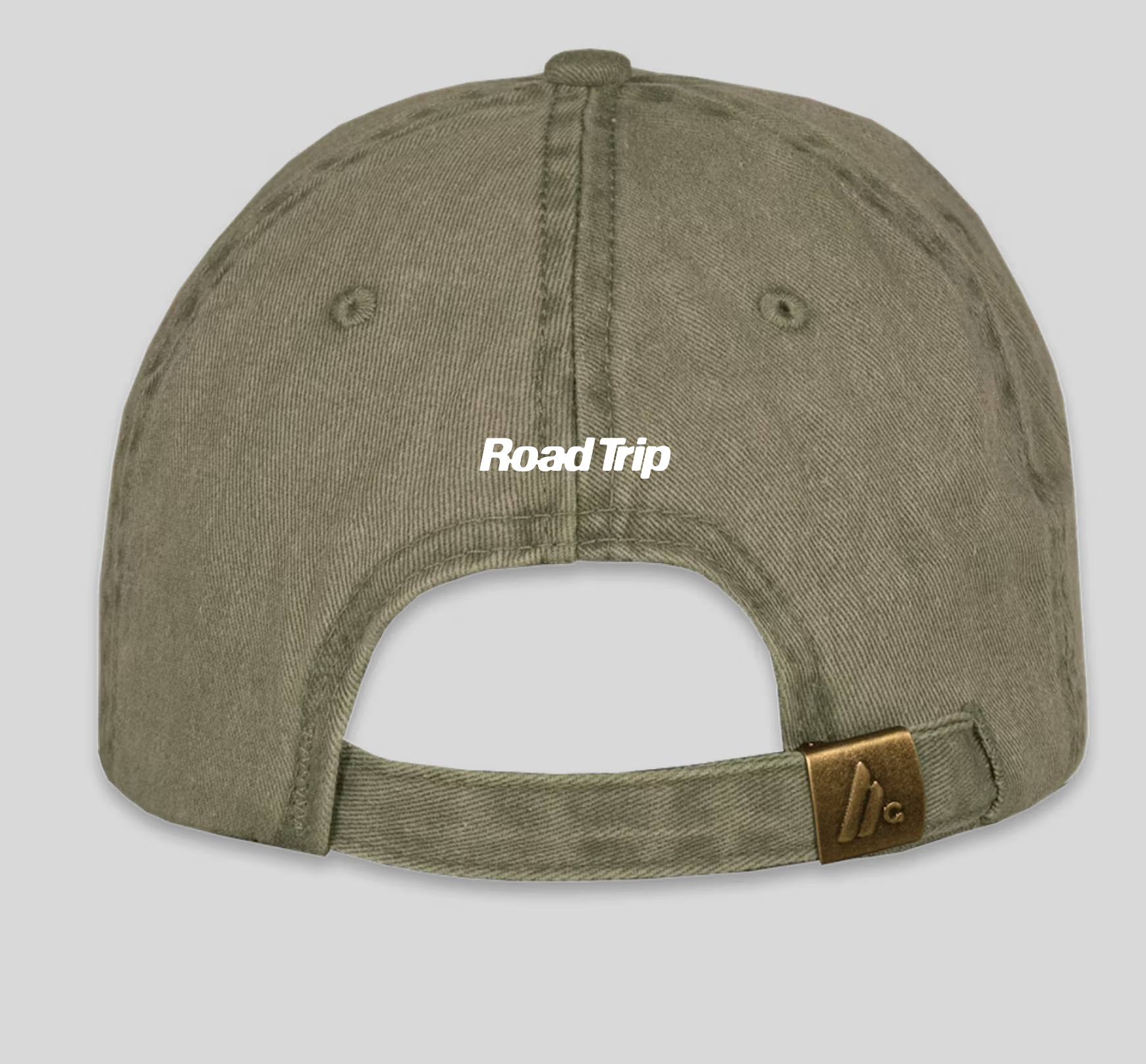 Globe Icon Dad Hat in Olive - PRESALE